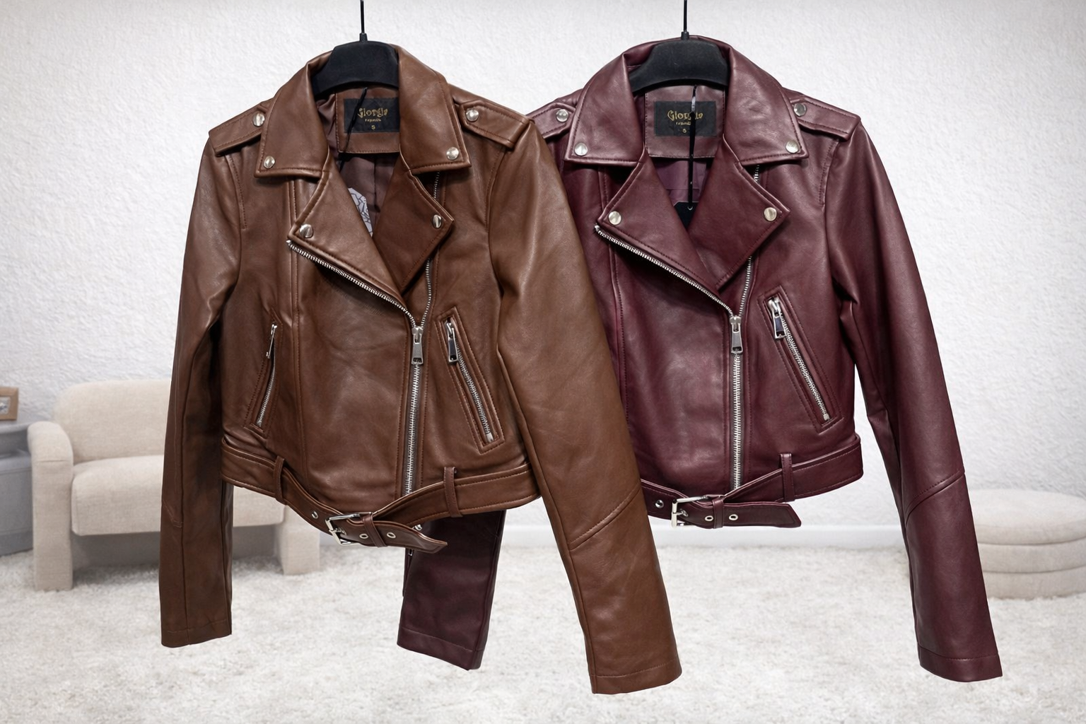 🖤 Bikerjacke „Urban Chic“ – lässiger Lederlook mit Stil