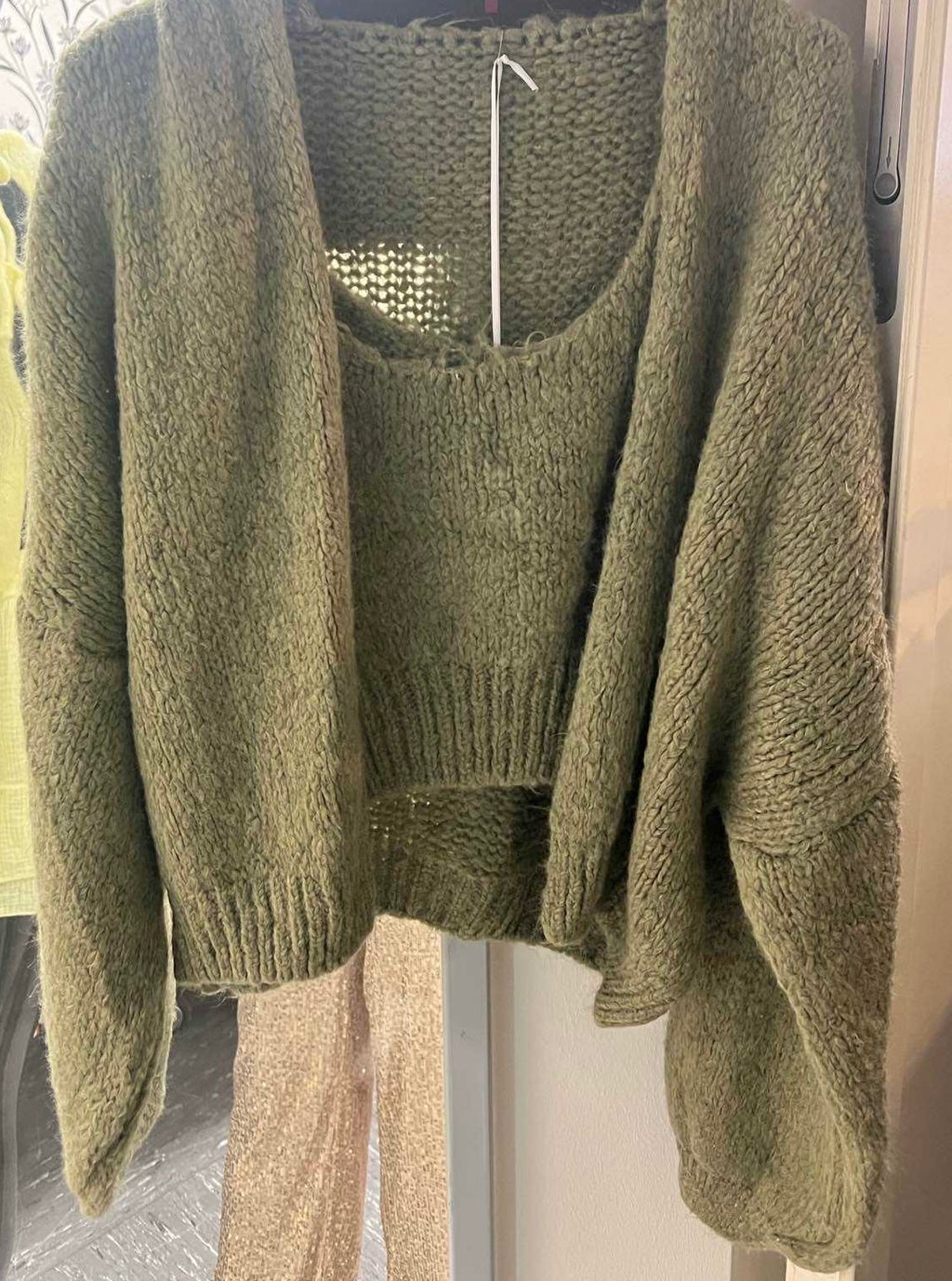 Strick-Set mit Crop Top