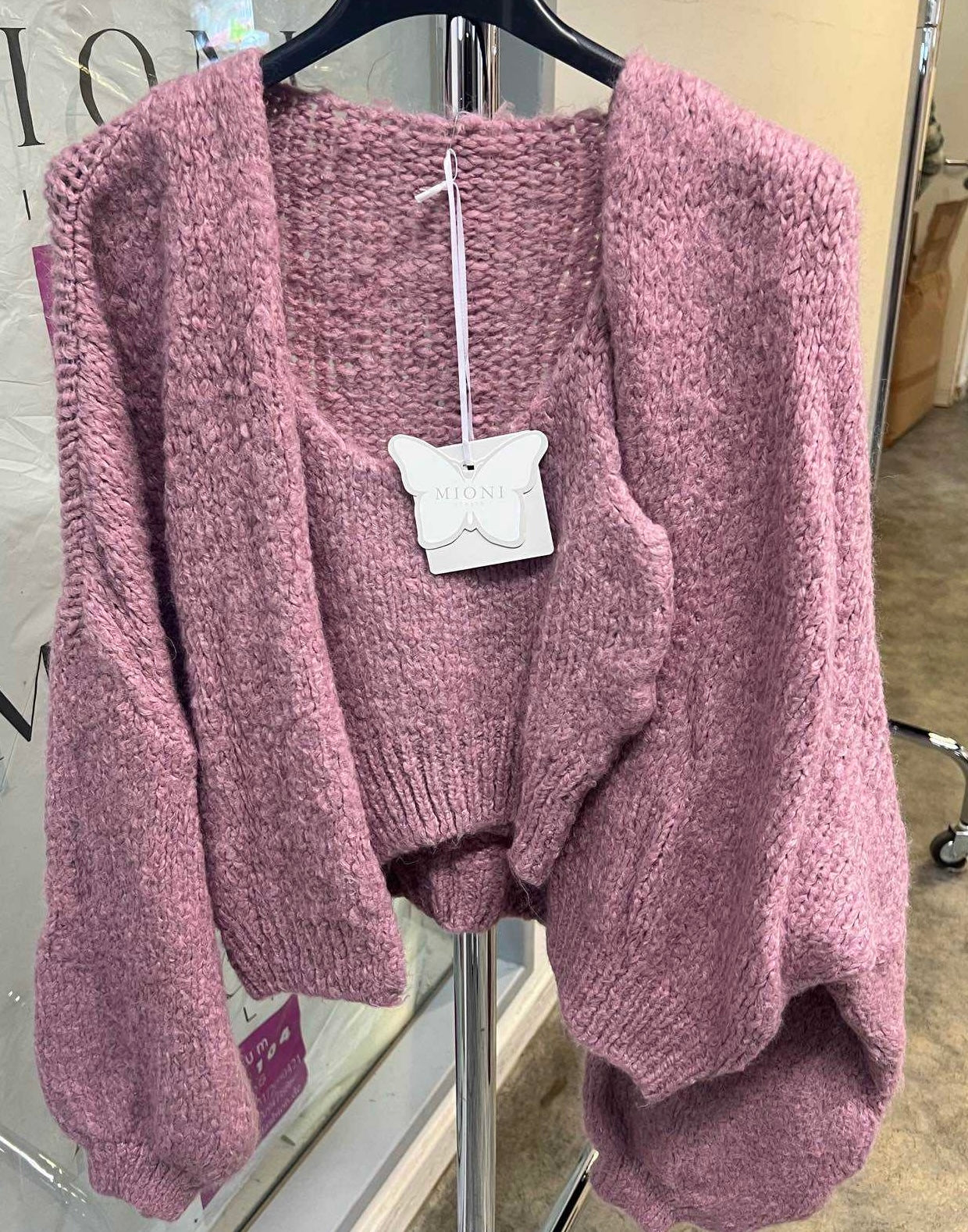 Strick-Set mit Crop Top