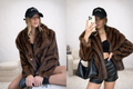 🤎 Luxuriöse Faux-Fur Jacke in Schokobraun