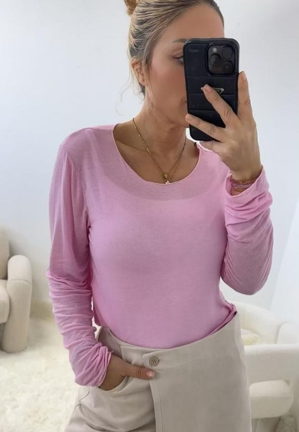 Basic Longsleeve Rosa